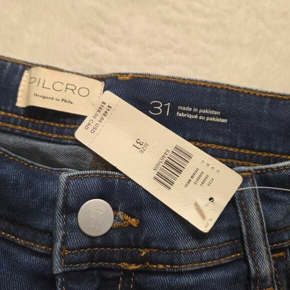 New 31 Anthropologie x Pilcro The Slim Boyfriend mid-rise relaxed jeans Ela Wash - Picture 6 of 11